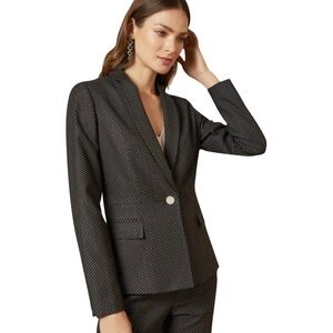 Ted Baker Reese Single Button Blazer in Gray Size M